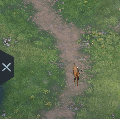A deer, head-on — actual Viking Rise development capture